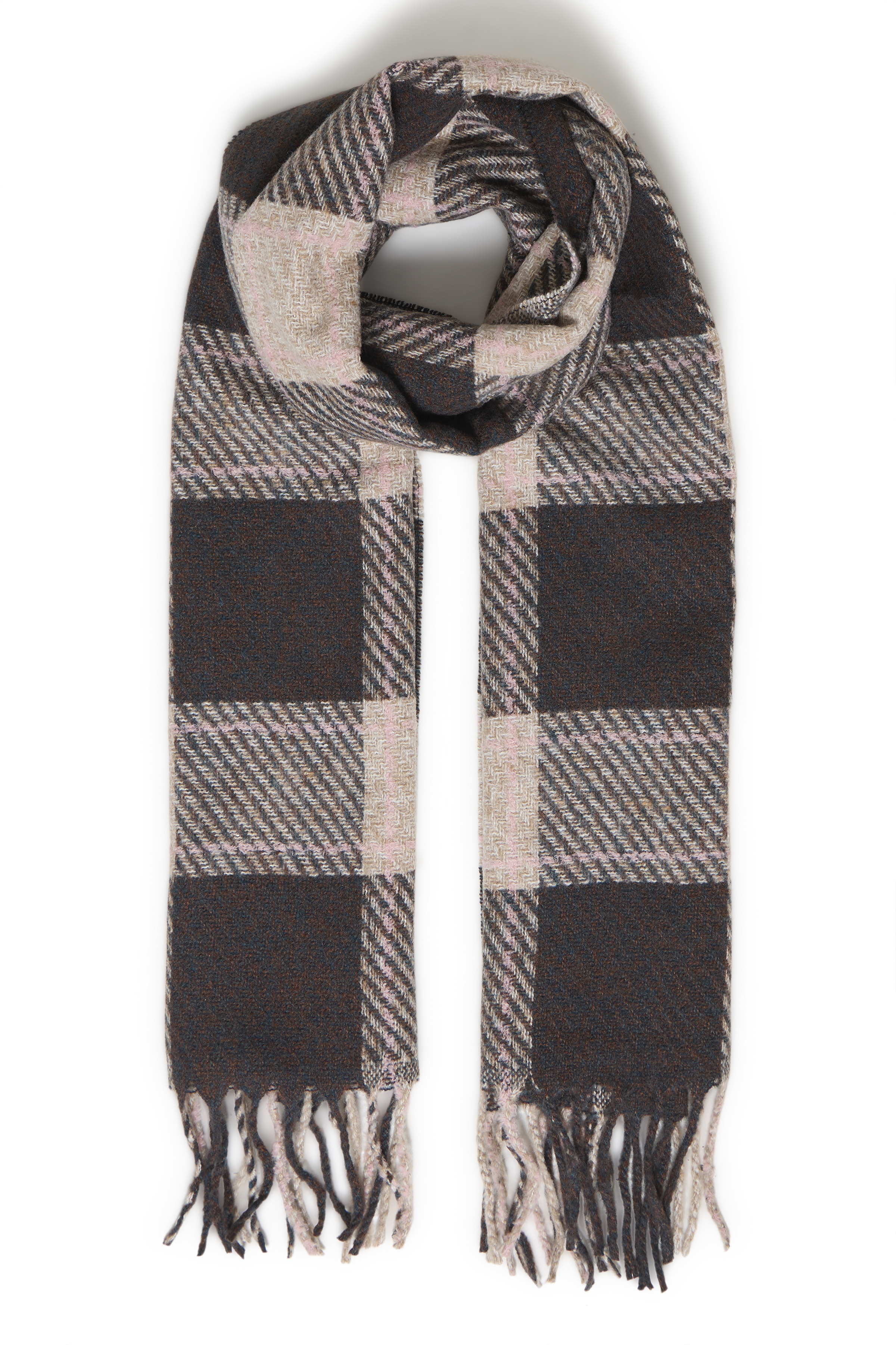 BYWALVIA SCARF JAVA SAND CHECK SCARF