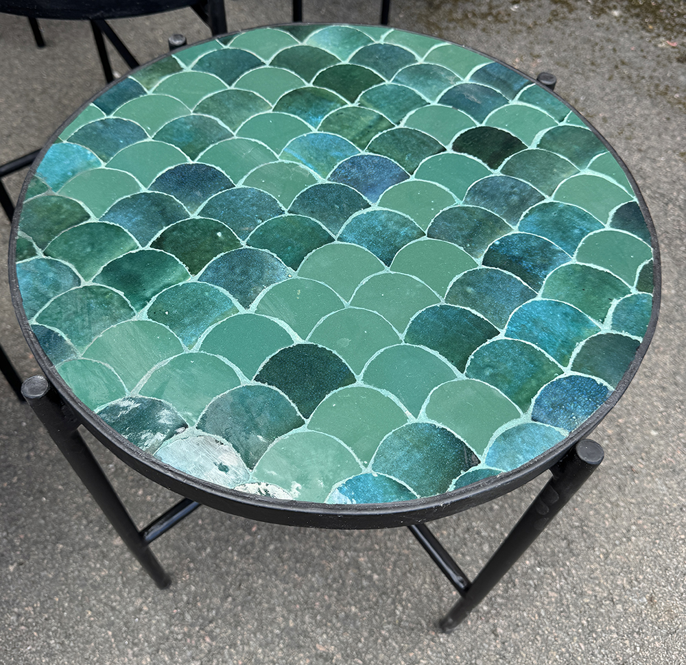 Mosaikbord  -Teal45cm