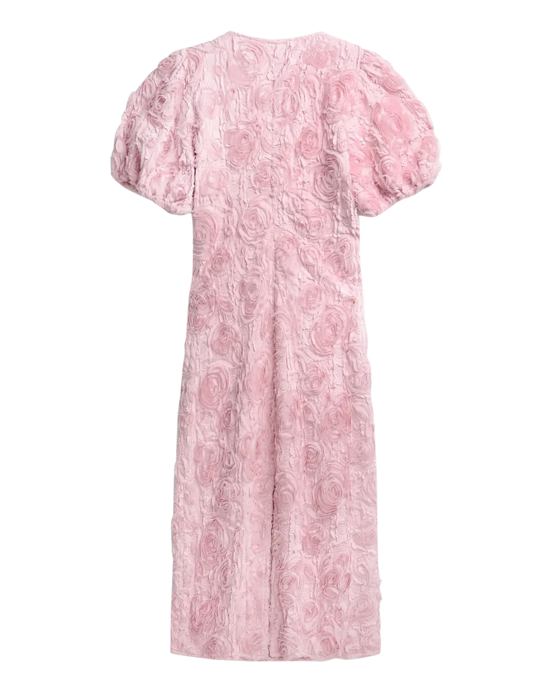 YAS x SYSTRARNA DELÉR Klänning Linnea puffärm ljusrosa spets - 6