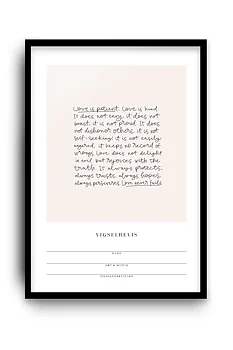 Vigselbevis: Love never fails