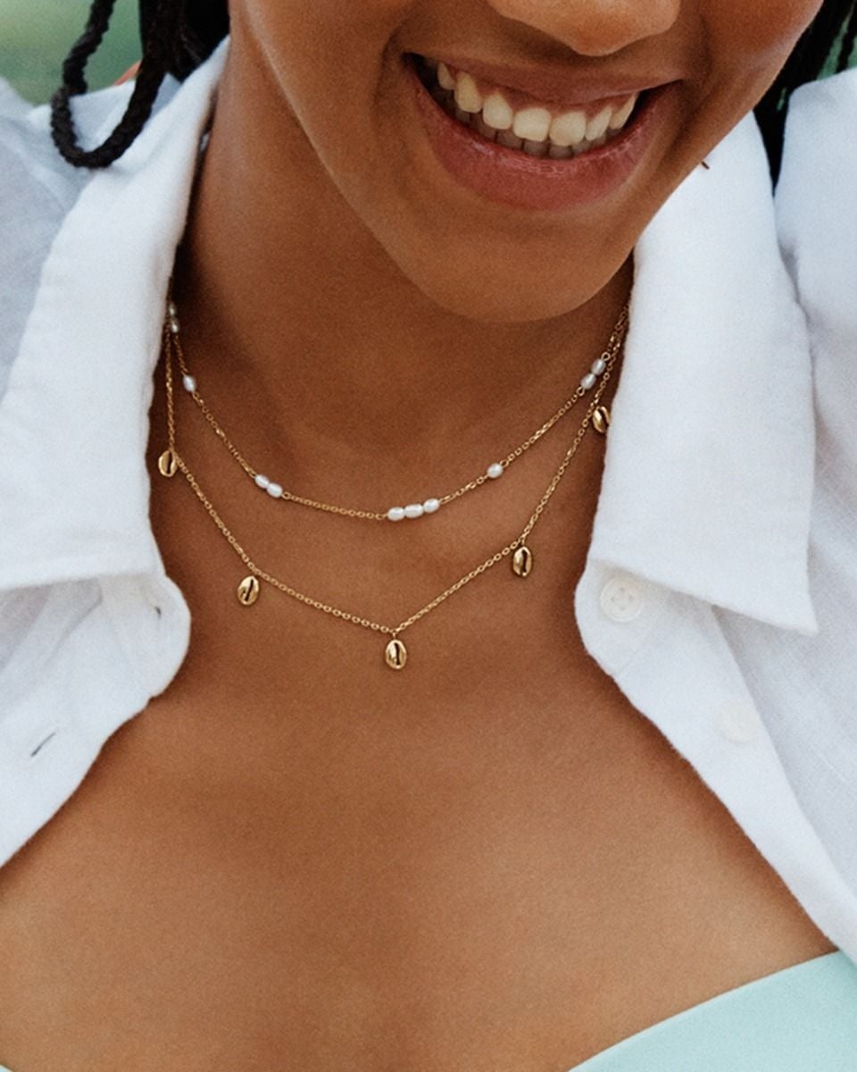 Breeze Necklace Multi Gold - Edblad