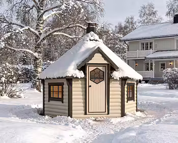 Grillkåta TOMTESGUGA 9,2 m2 - Vit