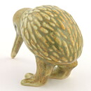 Knud Basse (1960s) Brown/Yellow Rounded Kiwi Bird 10 cm (2)