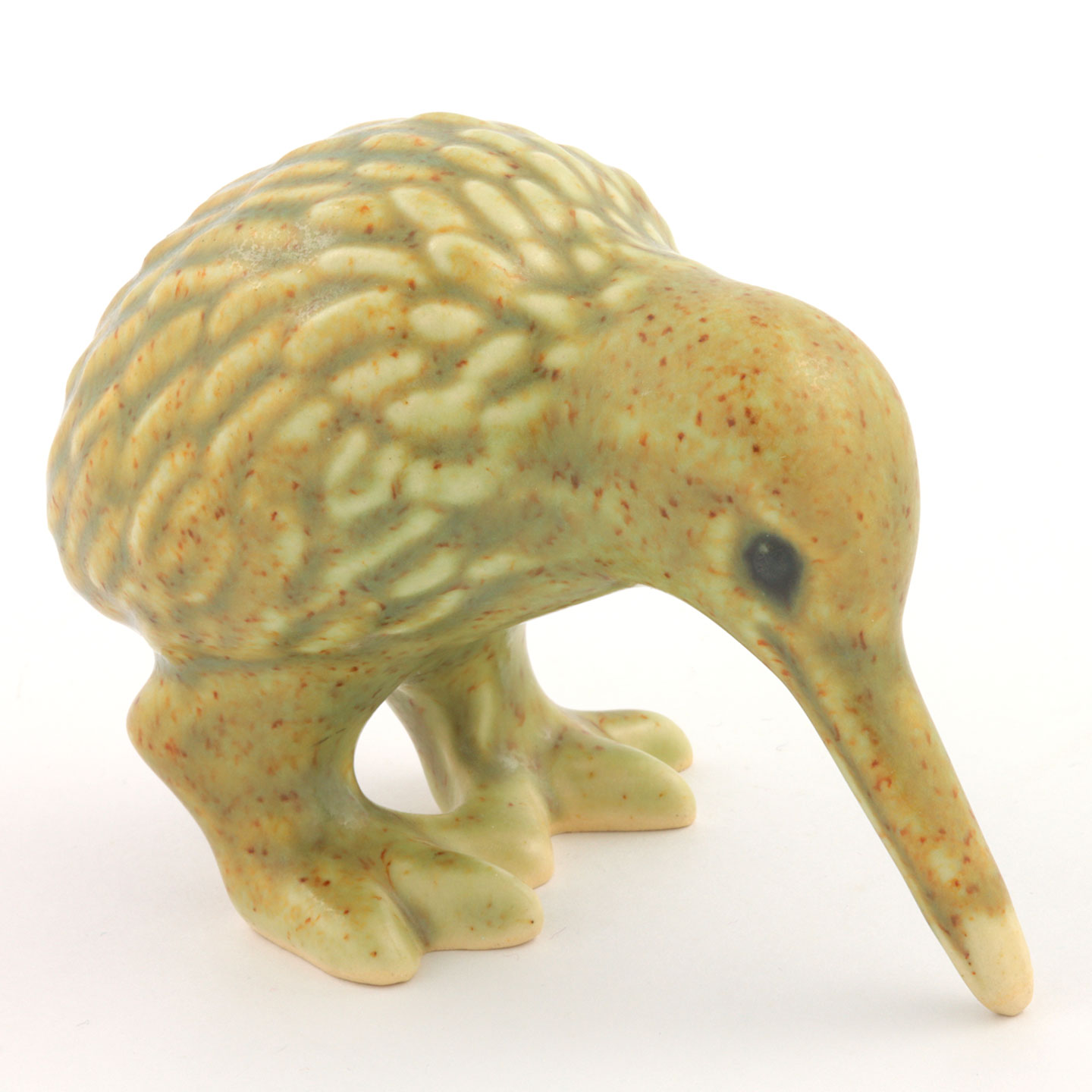 クヌード・バッセ 茶/黄色の鳥 キウイ 10cm 1960年代 (2)