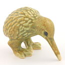 Knud Basse (1960s) Brown/Yellow Rounded Kiwi Bird 10 cm (2)