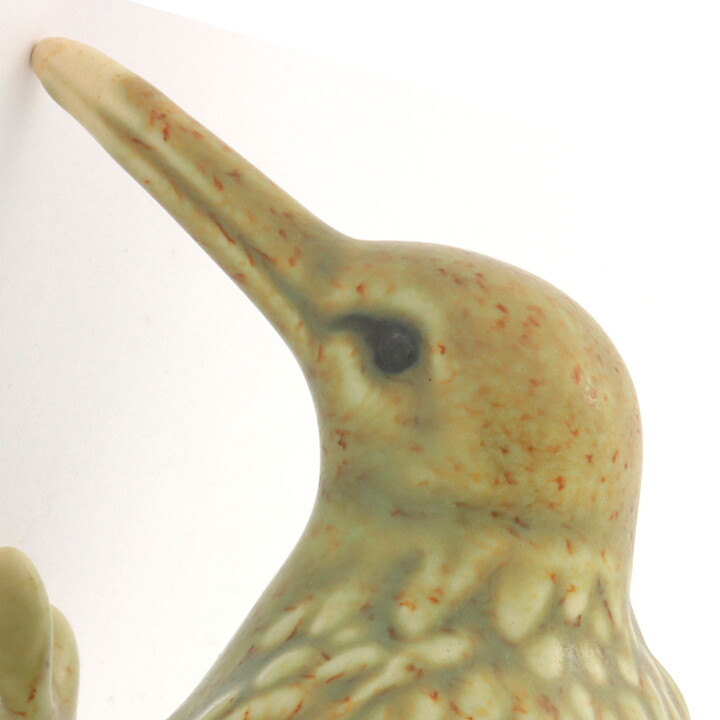 Knud Basse (1960s) Brown/Yellow Rounded Kiwi Bird 10 cm (2)