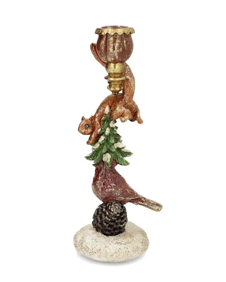 Candlestick Winter Forest - 26 cm