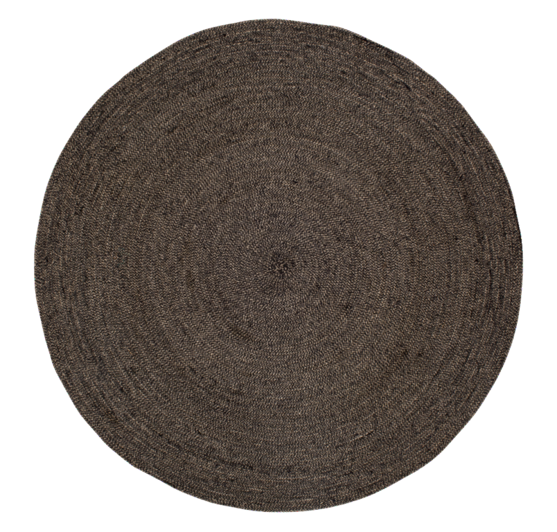 Dixie Rund Matta Ella black/natural d125cm