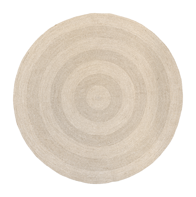 Dixie Round Rug Ella white/natural d150cm