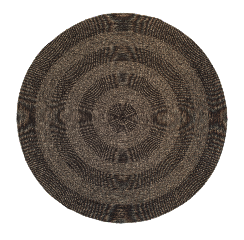 Dixie Rund Matta Ella black/natural d150cm