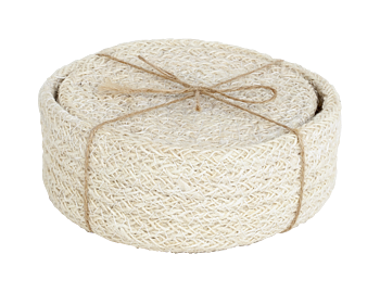 Dixie glass coaster Ella pure white d10,5cm