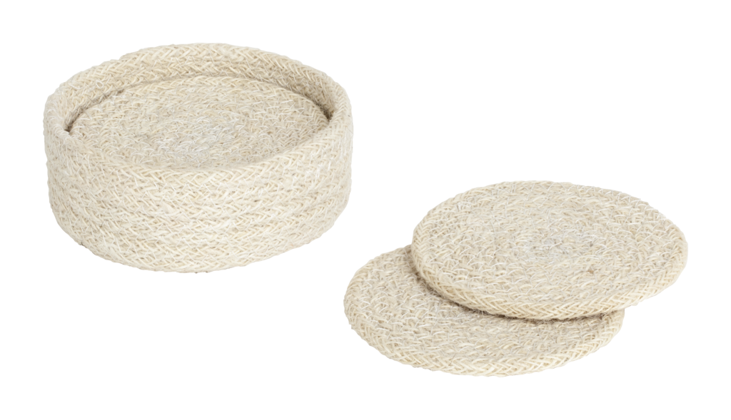 Dixie glass coaster Ella pure white d10,5cm