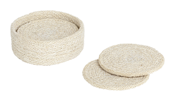Dixie glass coaster Ella pure white d10,5cm