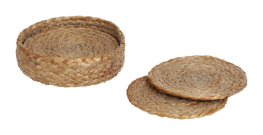 Dixie coaster Elin natural d10,5cm