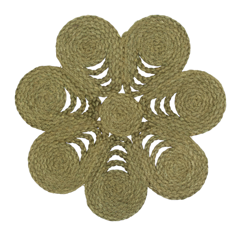 Dixie Tray Elin Anemone Avocado d40cm