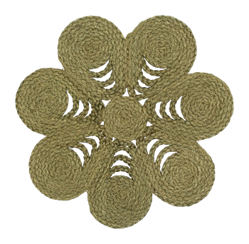 Dixie Bordstablett Elin Anemone Avocado d40cm