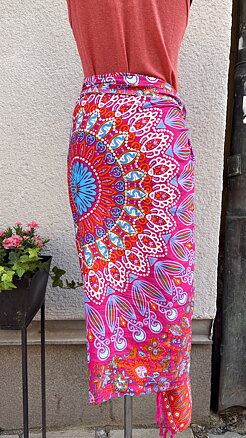 Sarong | fuchsia - med paljetter