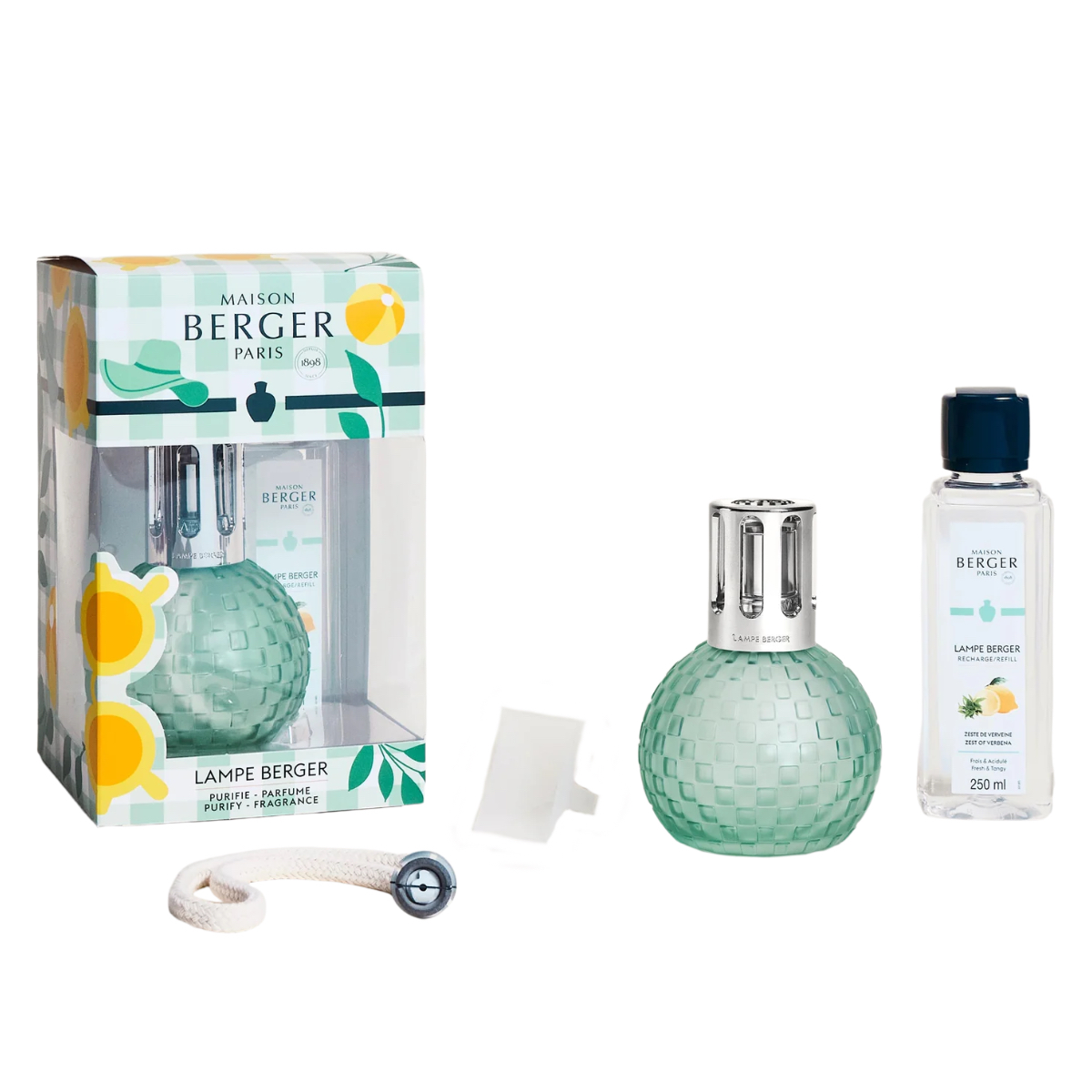 Maison Berger Presentset - Disco Estivale Mint - Doftlampa + 1 st Doft (Zest of Verbena)