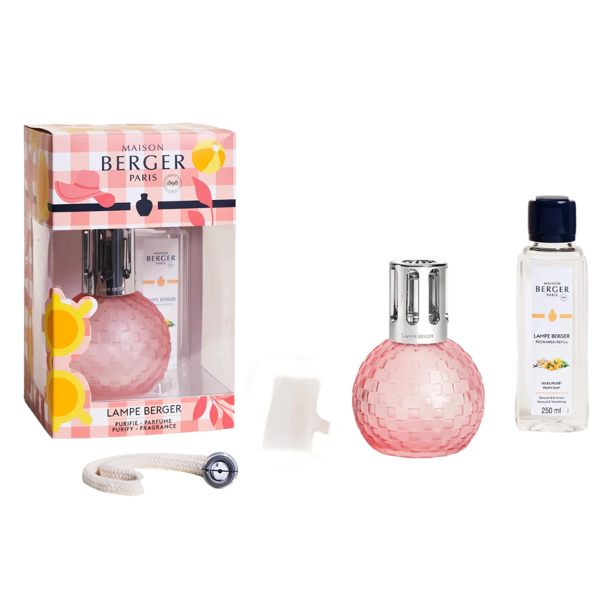 Maison Berger Presentset - Disco Estivale Peach - Doftlampa + 1 st Doft (Fruity Sun)
