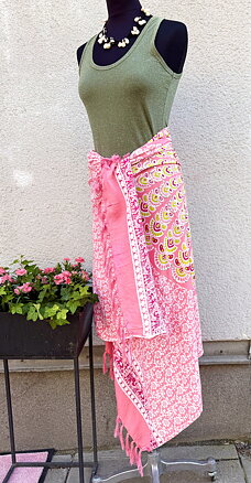 Sarong | rosa - med paljetter