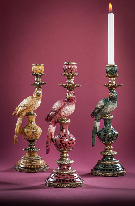 Candlestick Parrot - 40 cm - Pink