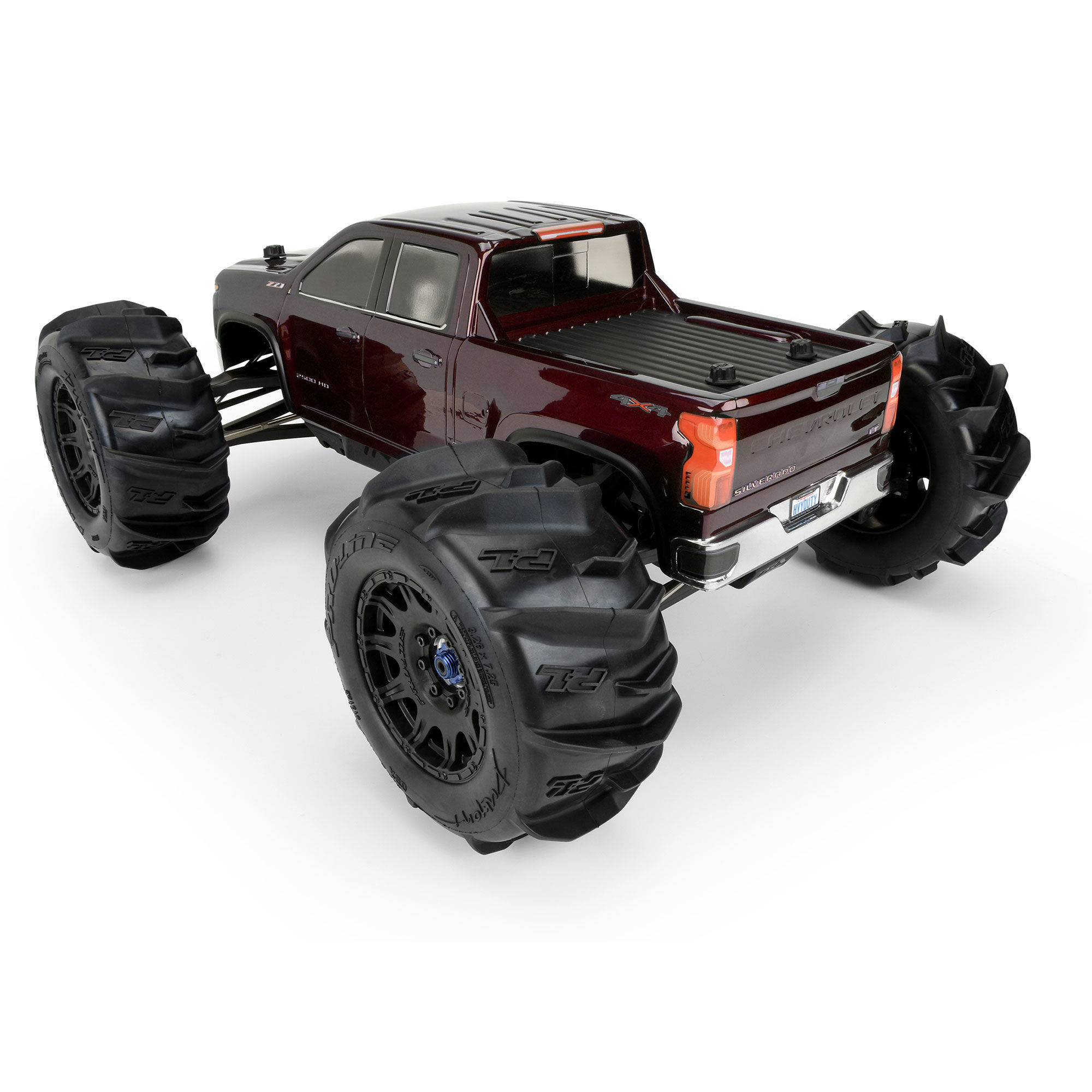 Pro-Line PRO358200 1/8 2021 Chevy Silverado 2500 HD Clear Body: E-REVO 2.0 & MAXX - 14