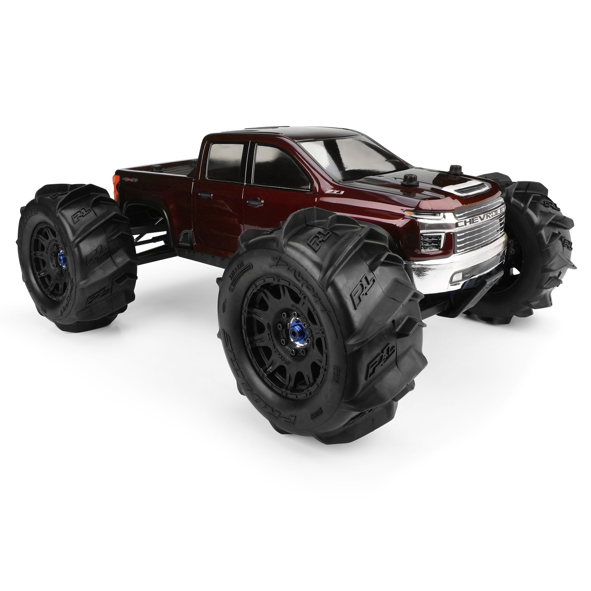 Pro-Line PRO358200 1/8 2021 Chevy Silverado 2500 HD Clear Body: E-REVO 2.0 & MAXX - 12