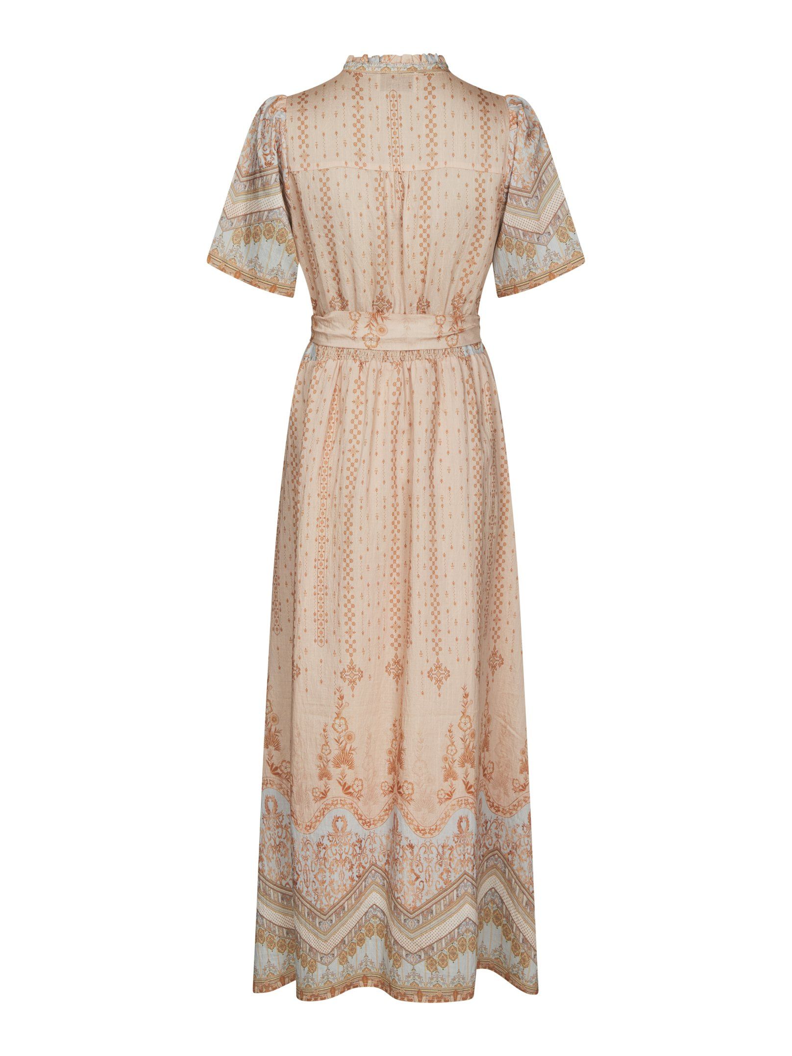 Neo Noir - Moviana Flower Border Dress Flower Peach - 5