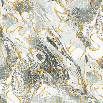 Tyg: Pumice Marbled Earth, med guld