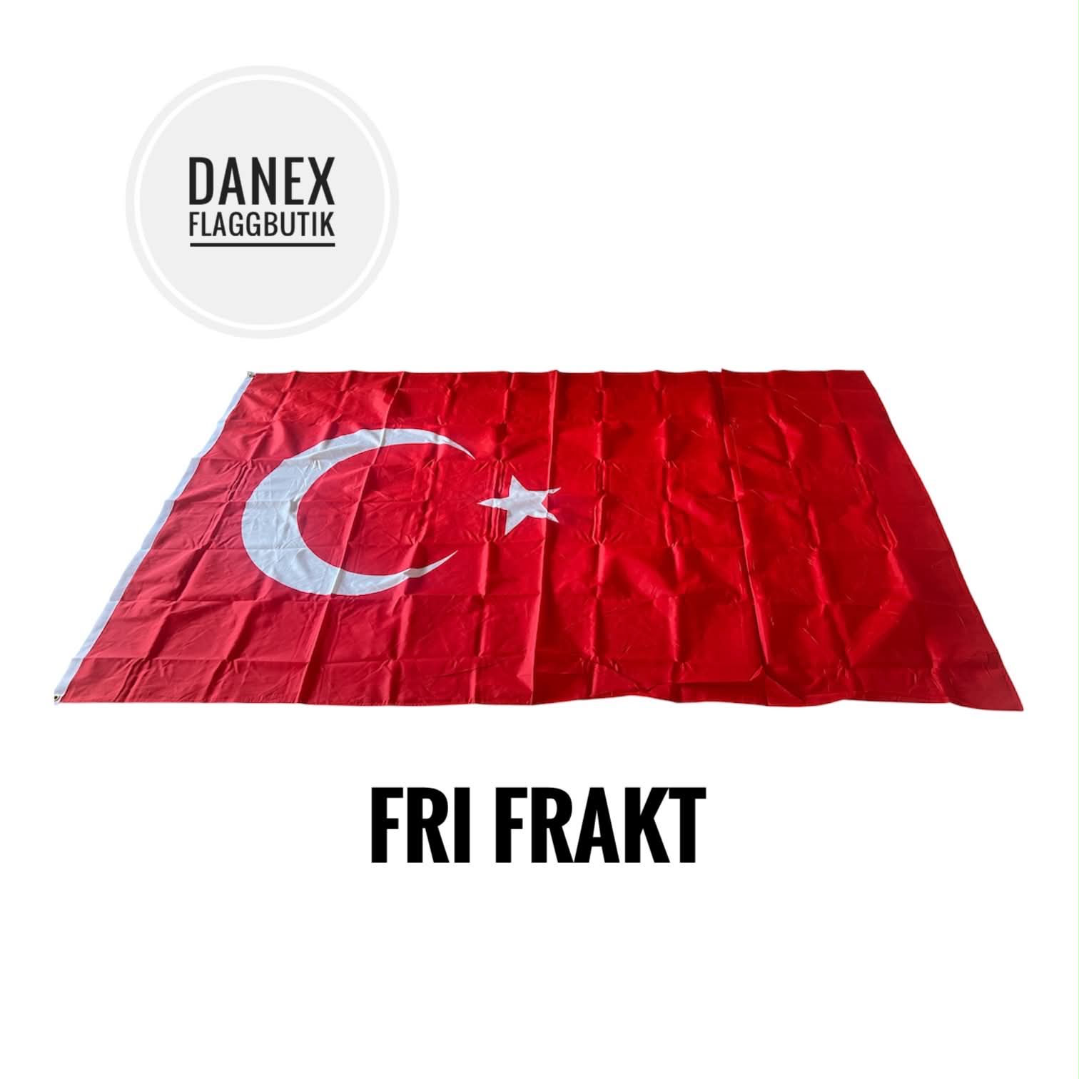 Turkiet nationsflagga STOR 
