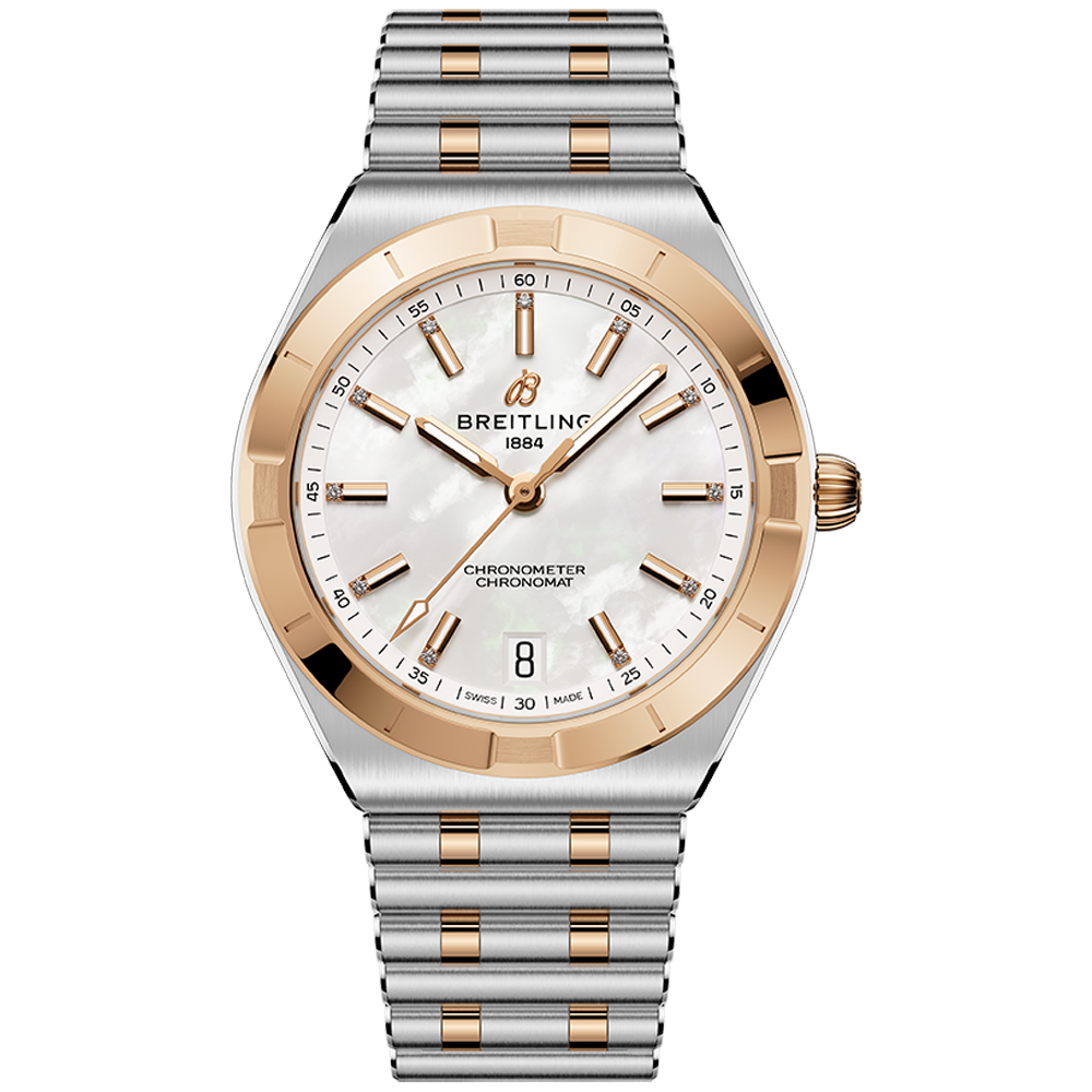 Breitling U10320101A1U1 Chronomat Automatic 36  stål och 18 K rött guld pärlemor 