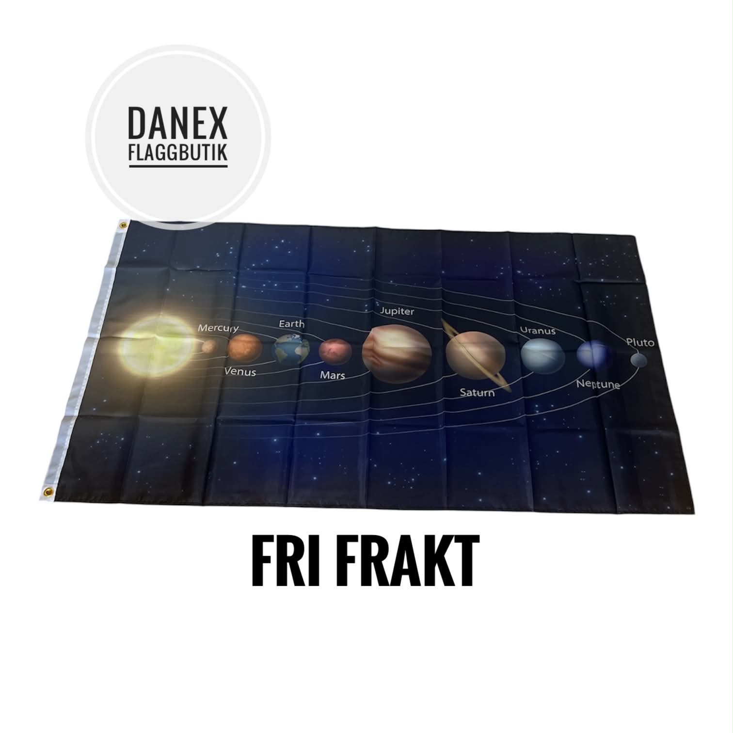 Solsystemet flagga  90x150 cm 