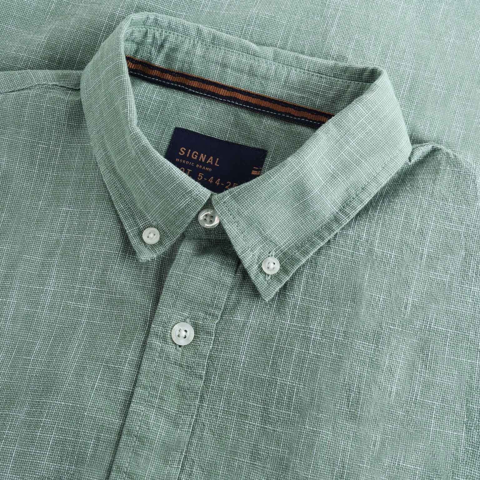 Signal - Teis Structure s/s Shirt - Green Ivy - 3