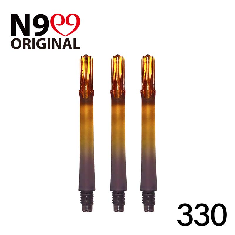 L-Style Shaft N9 Straight Gradient Clear Black & Orange 330