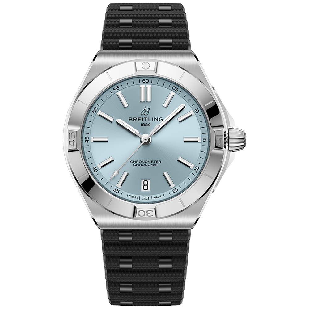 Breitling PB3114101C1S Chronomat B31 Automatic 40 isblå med gummiband
