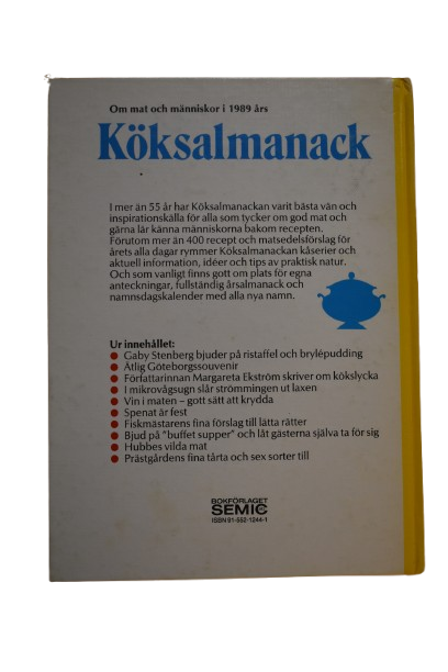 Köksalmanack 1989 - 2