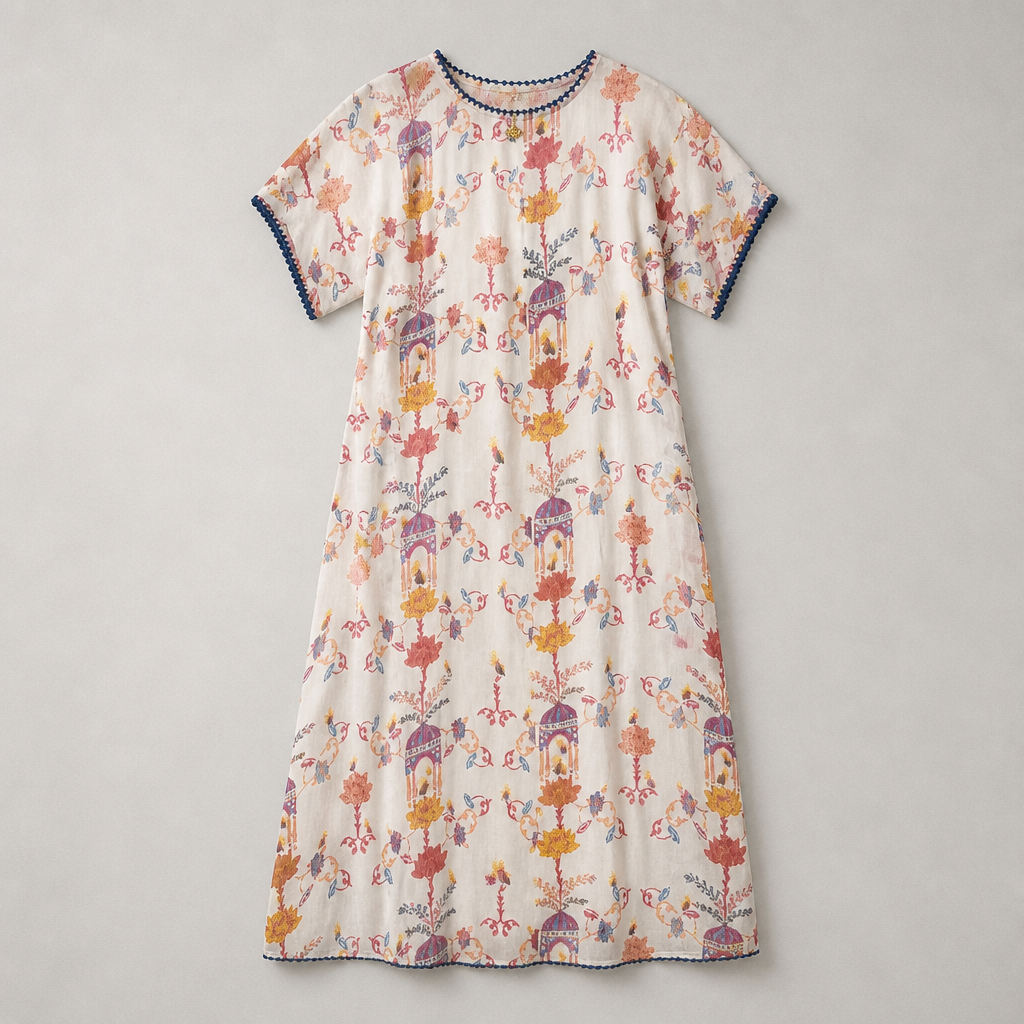 Birdhouse Chiffon Long Dress - Place Du Soleil - 4