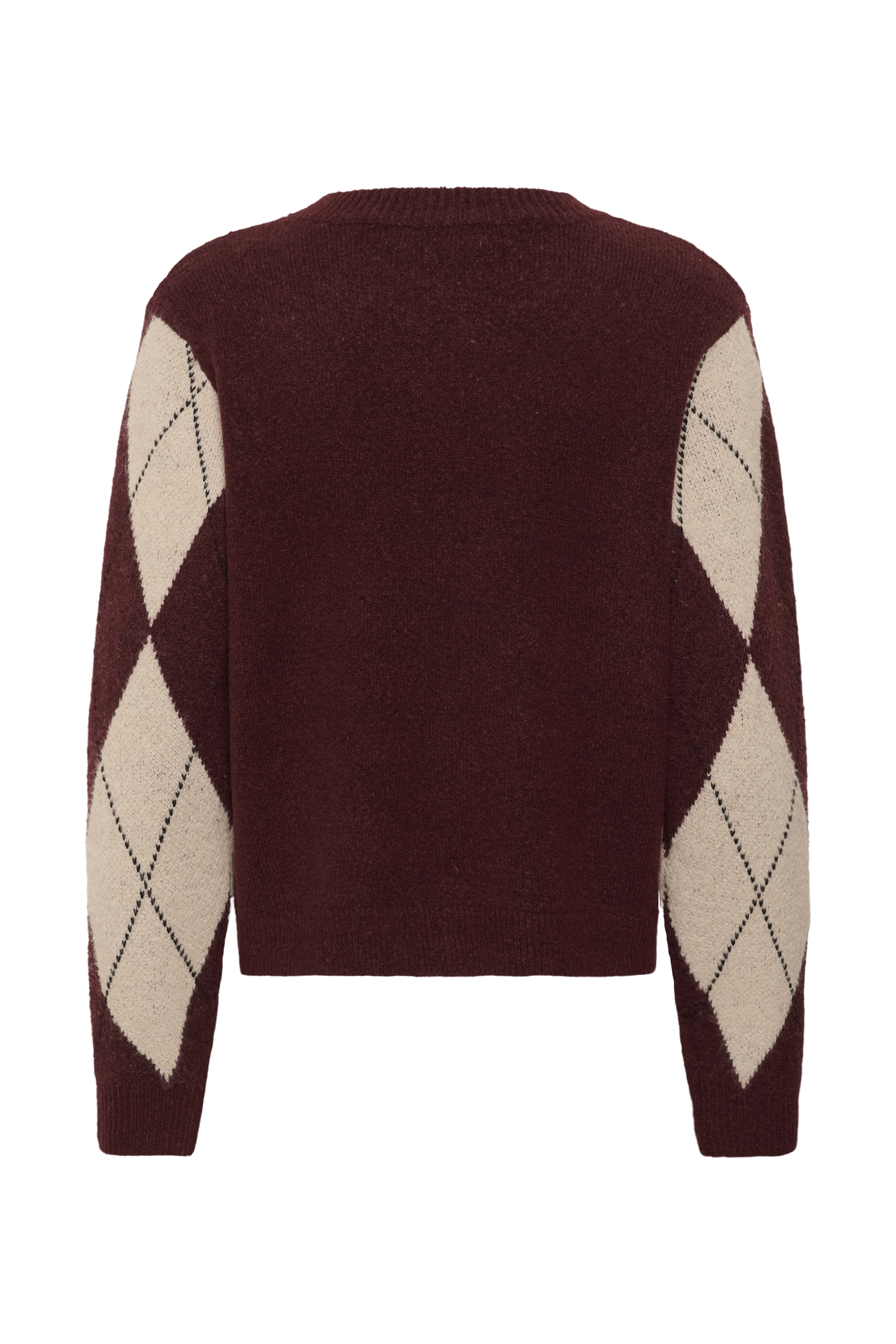 CUargyle Pullover Burgundy Argyle - 2