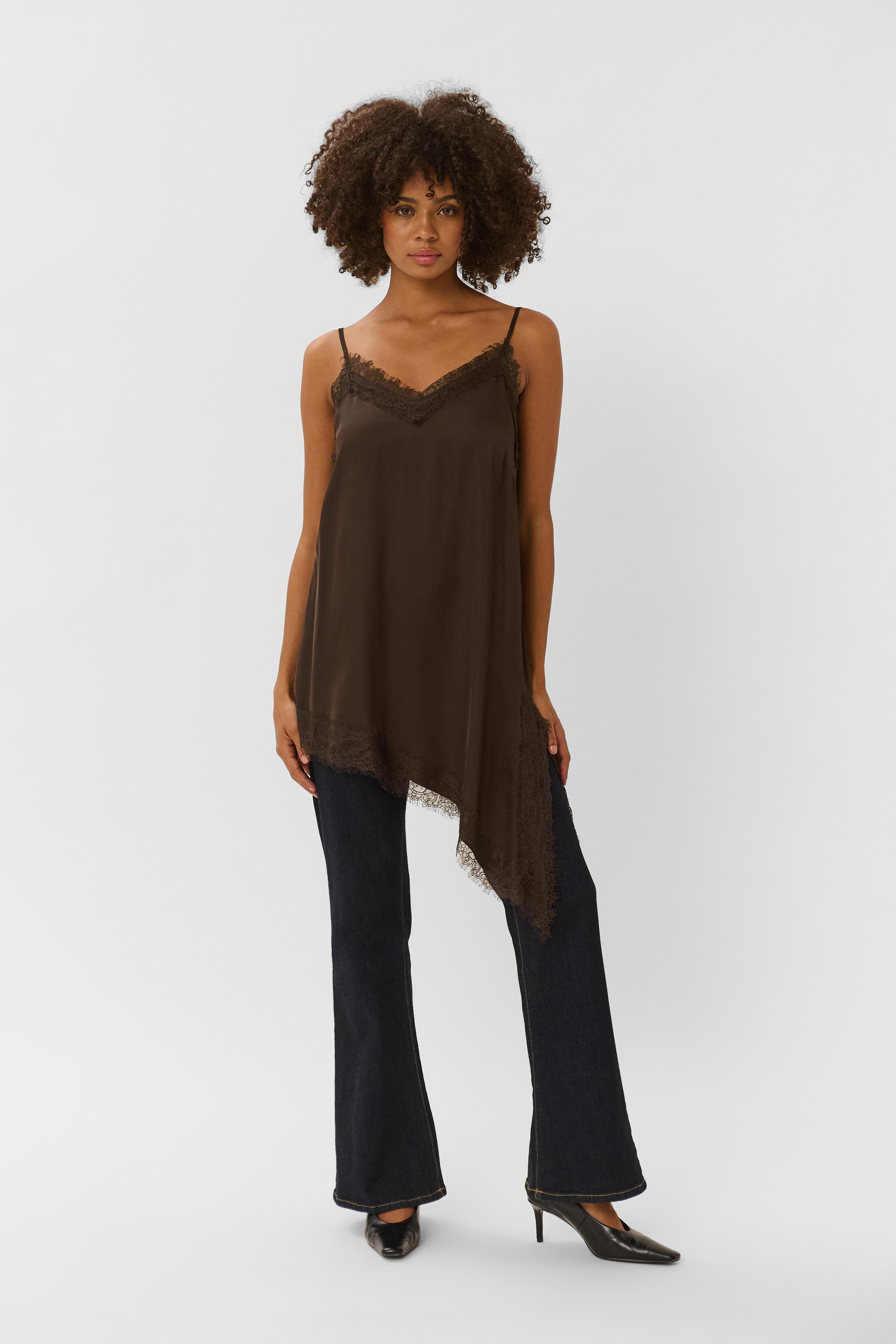 CUdotty Berna Strap Top Coffee Bean - 3