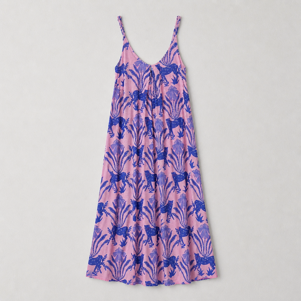 Pink Blue Dress - Place Du Soleil - 4