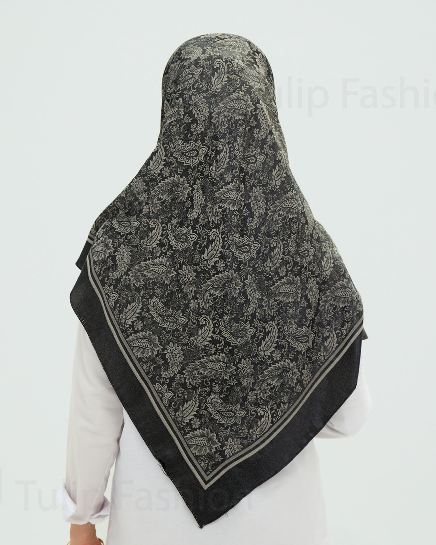Hijab - Square Viskon 120 cm - Midnight Blue - 7