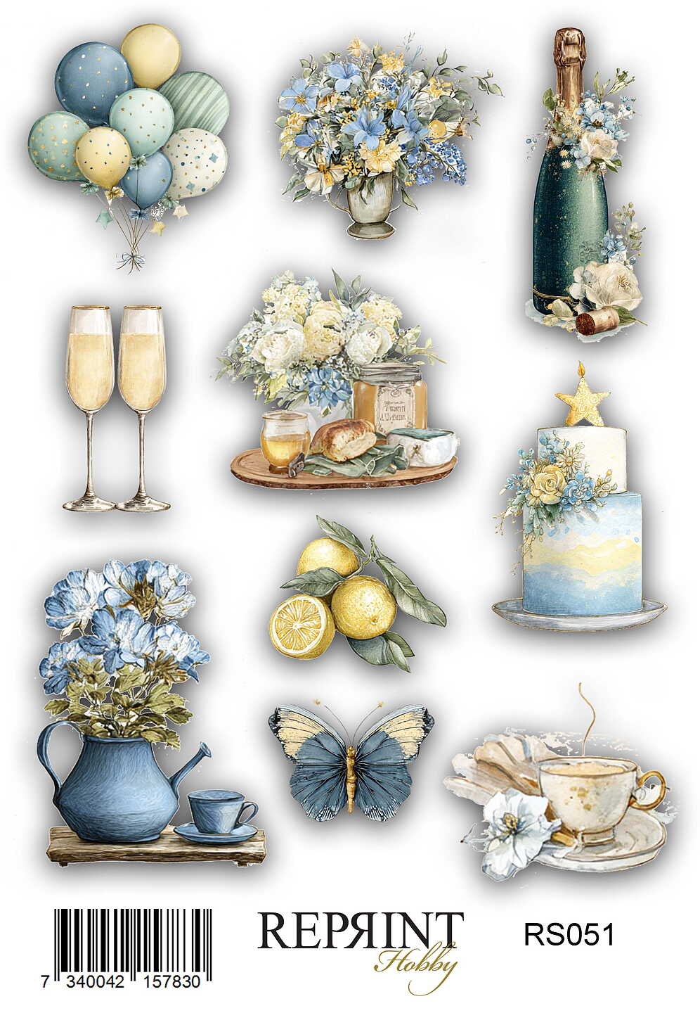 Reprint Stickers - Summer Meadow  11x16 cm
