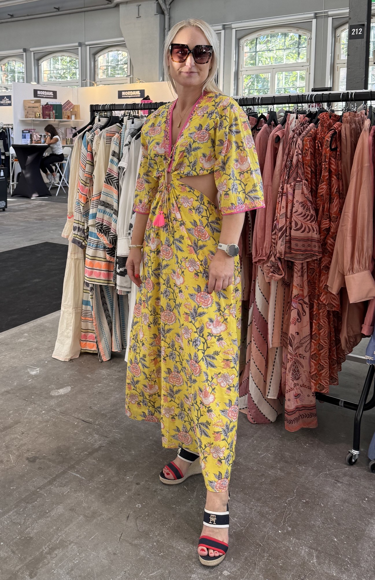 Cut Out Long Dress - Yellow - Place Du Soleil