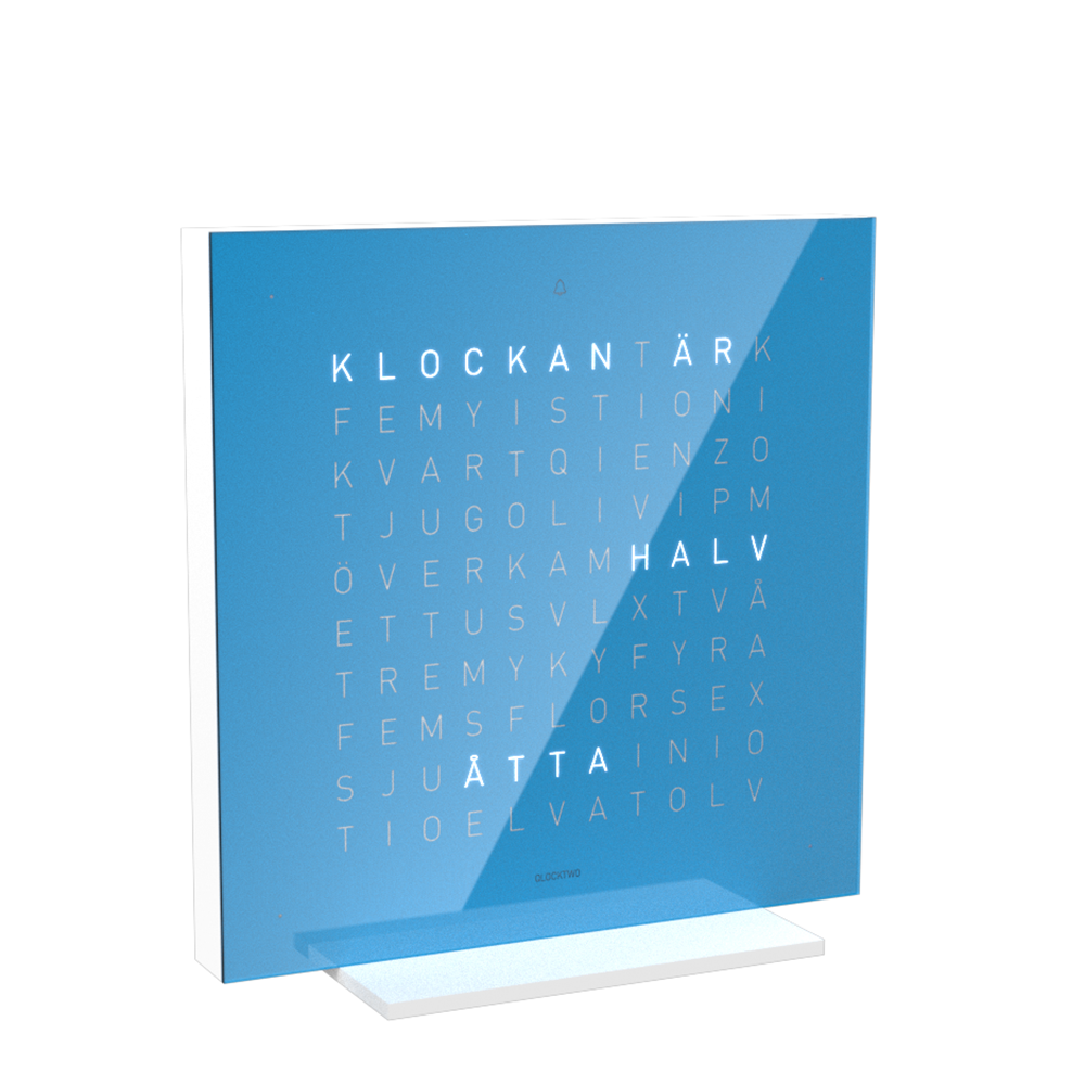 Qlocktwo 13,5x13,5 cm  Pure edition (flera färger)  - 2