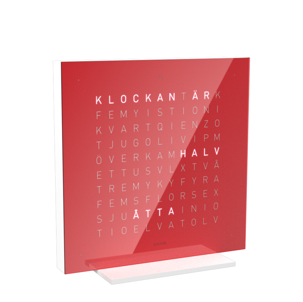 Qlocktwo 13,5x13,5 cm  Pure edition (flera färger)  - 7