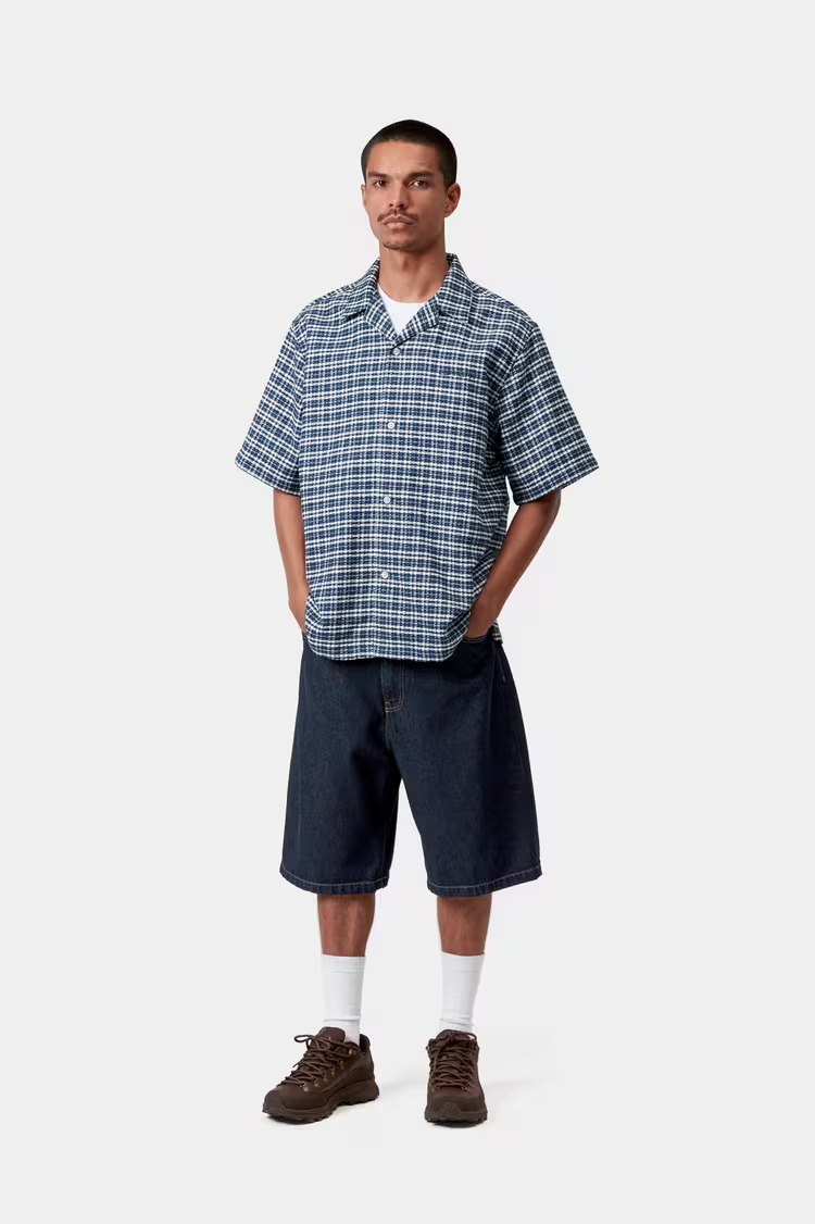 Carhartt WIP Landon Jeansshorts Blue Rinsed - 4