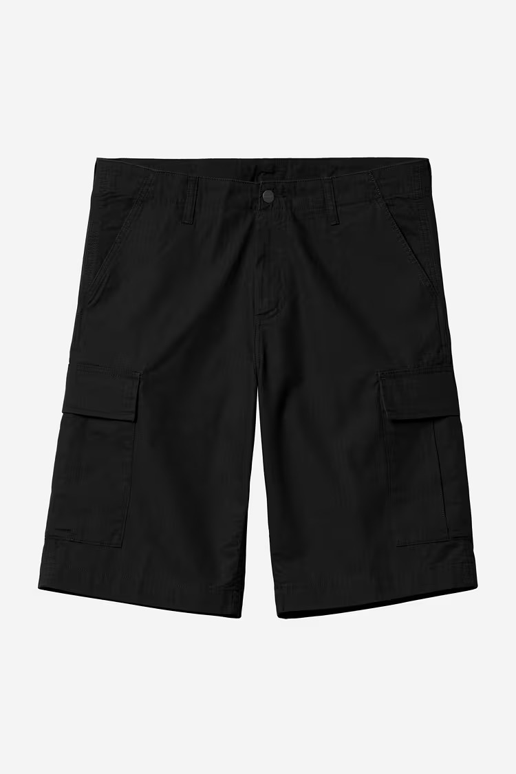 Carhartt WIP Regular Cargo Shorts Black Rinsed - 8