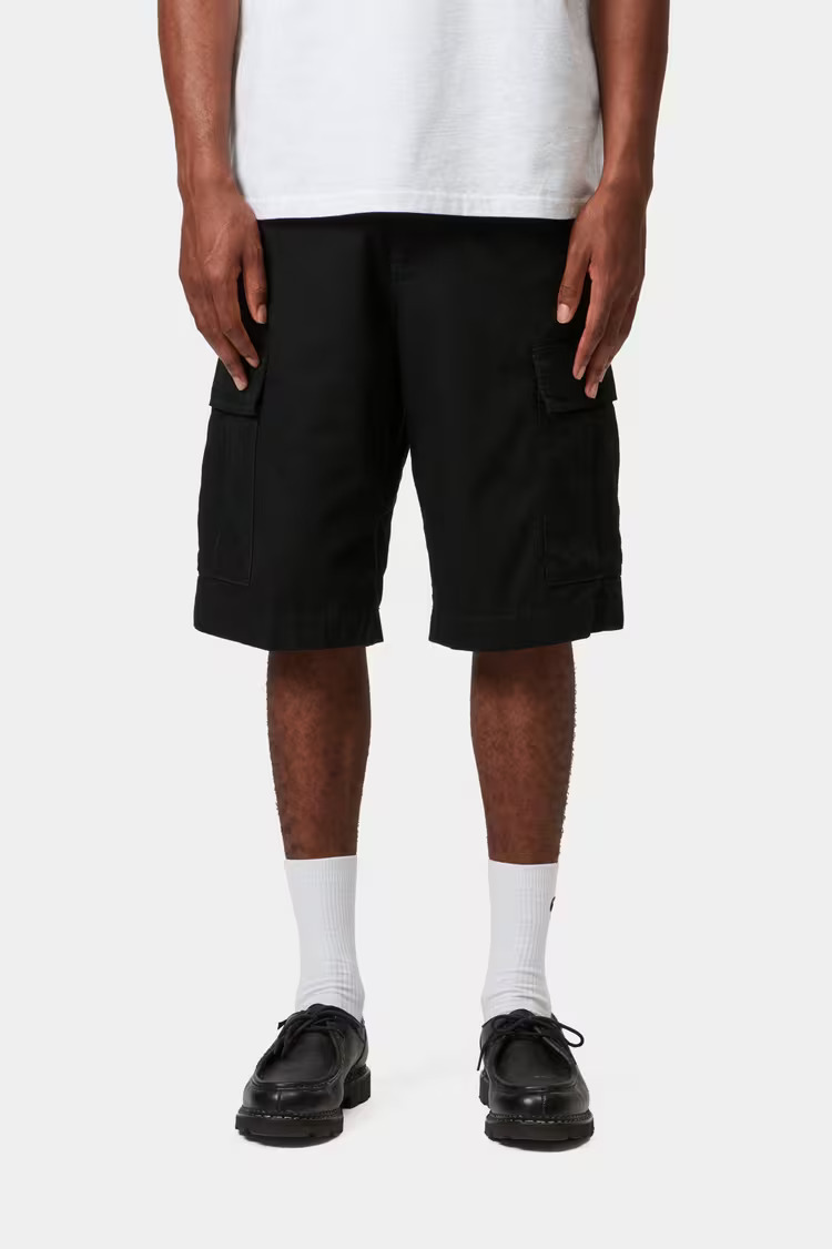 Carhartt WIP Regular Cargo Shorts Black Rinsed
