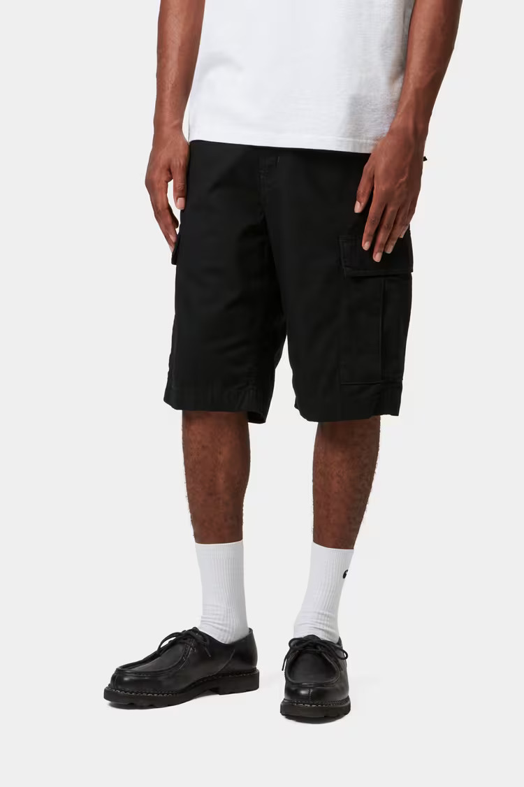 Carhartt WIP Regular Cargo Shorts Black Rinsed - 3