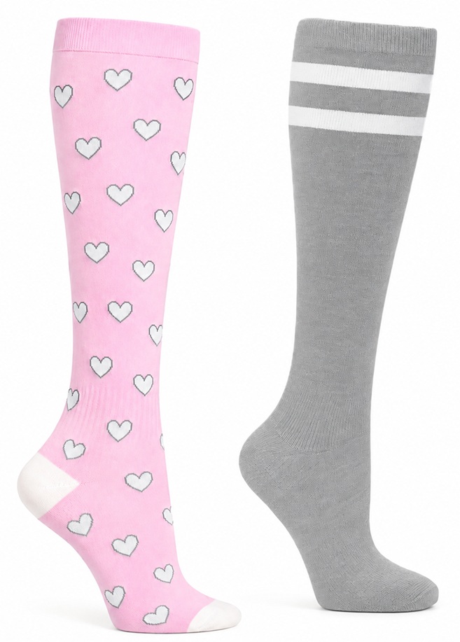 2-Pack Sthlm Sock co. Stödstrumpor Hjärtan